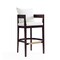 Manhattan Comfort Ritz Barstool in Ivory and Dark Walnut, PK3 3-BS013-IV - alternate 2